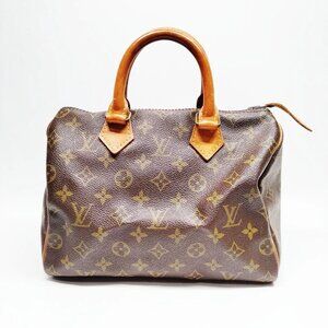 Authentic Louis Vuitton Speedy 25 Brown Monogram Hand Bag mn650-111725